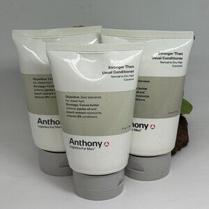 3x Anthony Logistics for Men Stronger Than Usual Conditioner Normal/Dry Hair